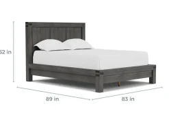 Meadow Panel Bed W/ Storage In Brown, Full