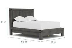 Meadow Panel Bed W/ Storage In Brown, Full