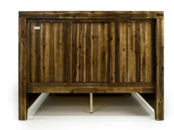 Meadow Panel Bed W/ Storage In Brown, Full