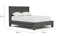 Meadow Panel Bed W/ Storage In Brown, Full