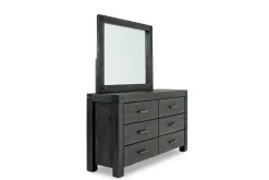 Meadow Panel Storage Bed, Dresser, Mirror & Nightstand In Gray, Full