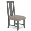 Meadow Side Chair In Brown, Upholstered