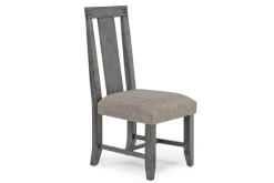 Meadow Side Chair In Brown, Upholstered