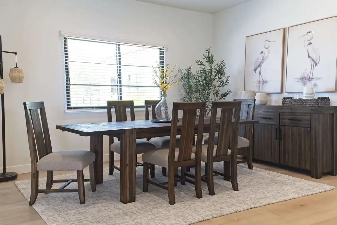 Meadow Side Chair In Brown, Upholstered