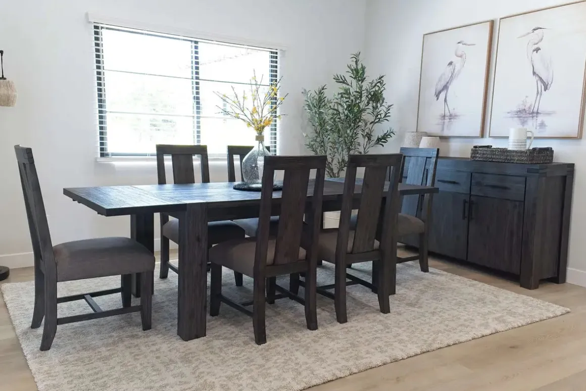 Meadow Side Chair In Brown, Upholstered