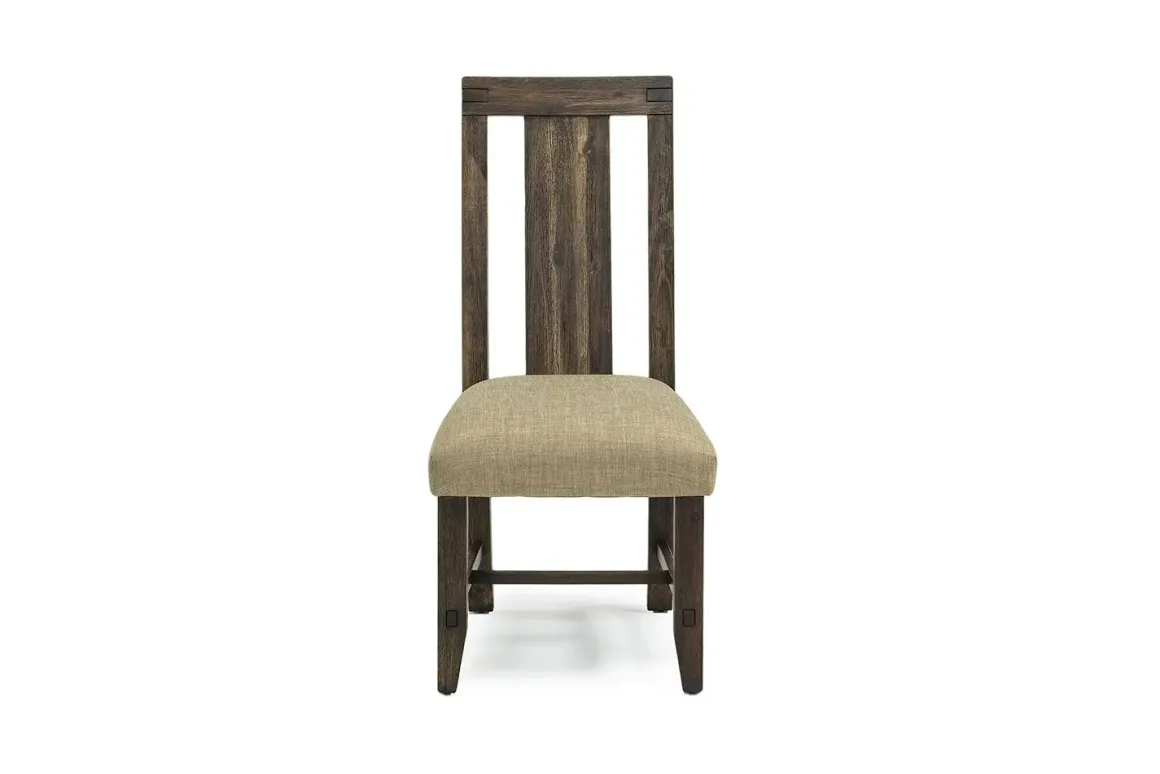 Meadow Side Chair In Brown, Upholstered