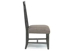Meadow Side Chair In Brown, Upholstered