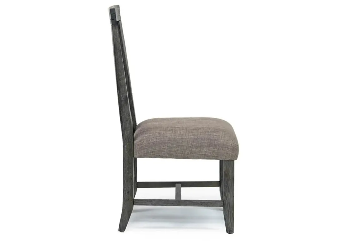 Meadow Side Chair In Brown, Upholstered