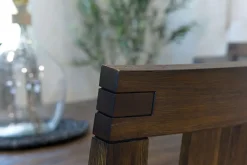 Meadow Side Chair In Brown, Upholstered