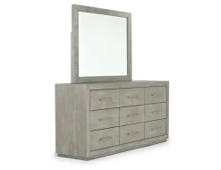 Melbourne Canopy Bed, Dresser, Mirror, Nightstand In Brown Mel, Queen