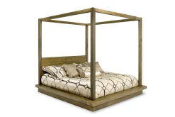 Melbourne Canopy Bed In Mineral, Queen