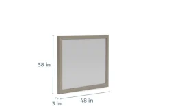 Melbourne Panel Bed, Dresser, Mirror & Nightstand In Brown Mel, Full