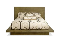 Melbourne Panel Bed, Dresser, Mirror & Nightstand In Brown Mel, Full