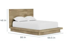 Melbourne Panel Bed In Mineral, Full