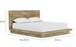 Melbourne Panel Bed In Mineral, Full