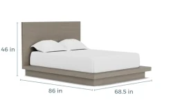 Melbourne Panel Bed In Mineral, Full