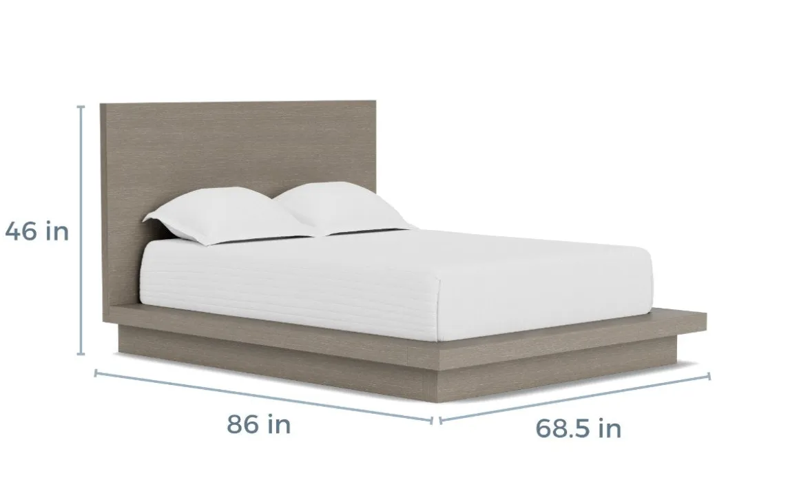 Melbourne Panel Bed In Mineral, Full