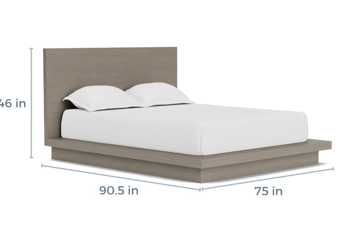 Melbourne Panel Bed In Mineral, Full