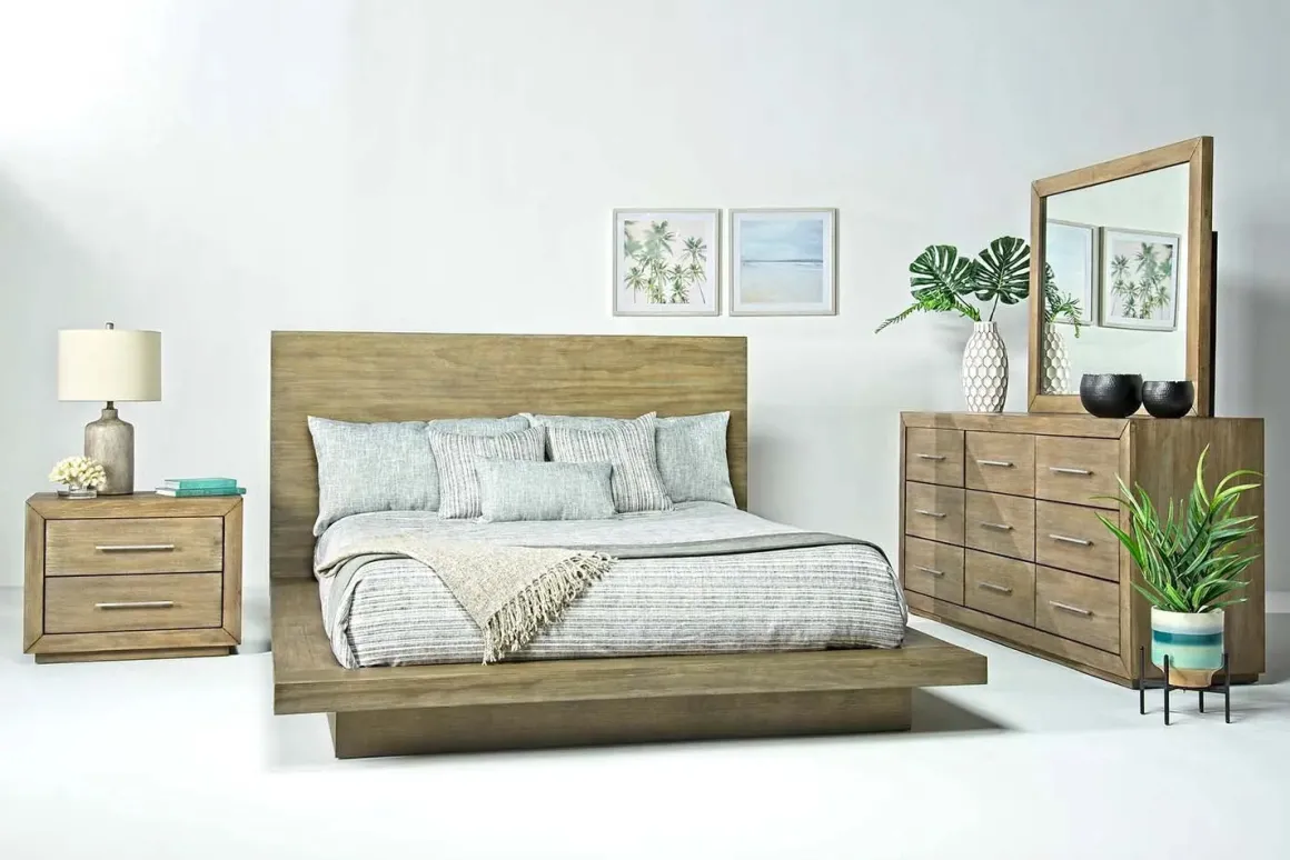 Melbourne Panel Bed In Mineral, Full