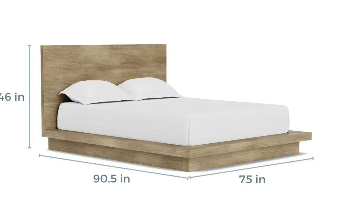 Melbourne Panel Bed In Mineral, Full