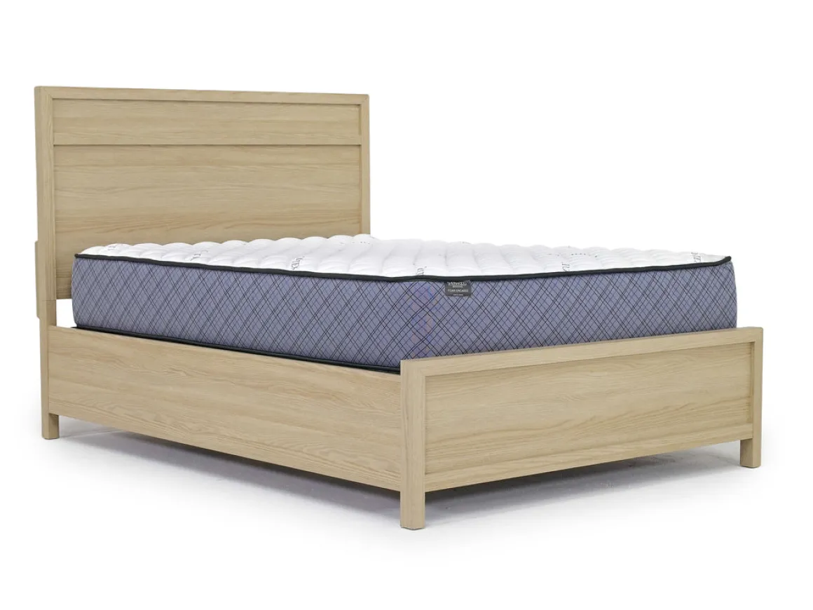 Merrifield Panel Bed, Dresser, Mirror & Nightstand In Pecan Sandy, Twin