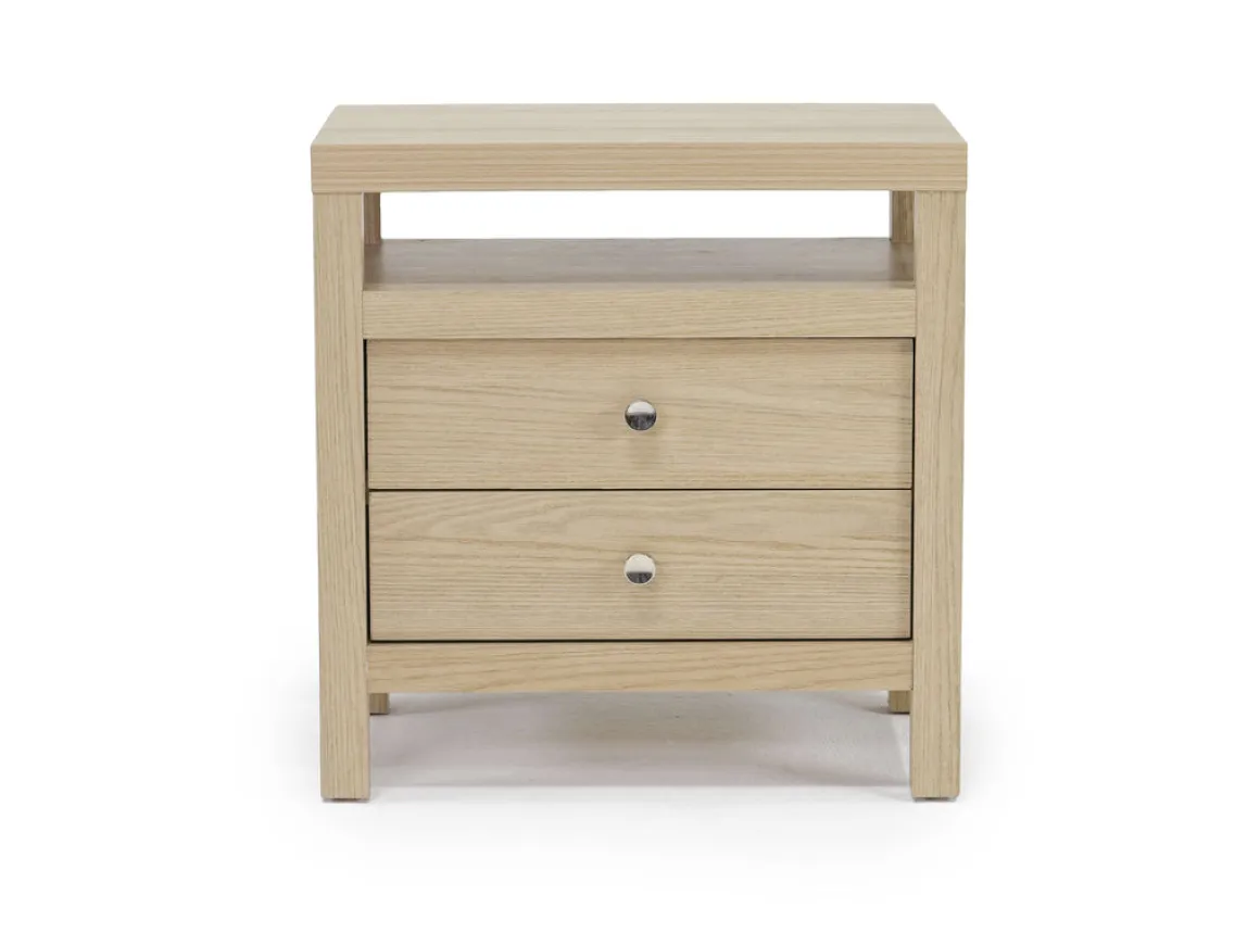 Merrifield Panel Bed, Dresser, Mirror & Nightstand In Pecan Sandy, Twin