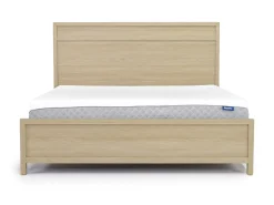 Merrifield Panel Bed, Dresser, Mirror & Nightstand In Pecan Sandy, Twin