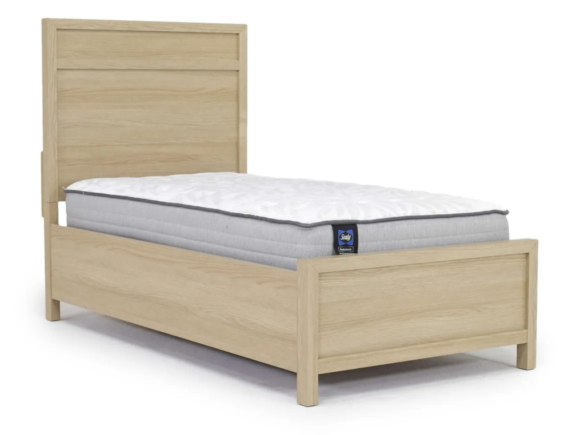 Merrifield Panel Bed In Pecan Sandy, Twin