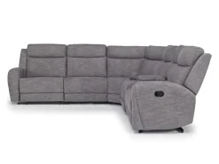 Mia 6 Piece Reclining Sectional In Gray