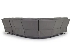 Mia 6 Piece Reclining Sectional In Gray