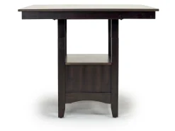 Miami Adjustable Dining Table & 4 Stools In Gray