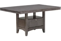 Miami Adjustable Dining Table, 4 Chairs & Bench In Gray