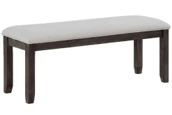 Miami Adjustable Dining Table, 4 Chairs & Bench In Gray