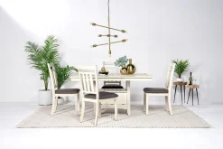Miami Adjustable Dining Table In Gray