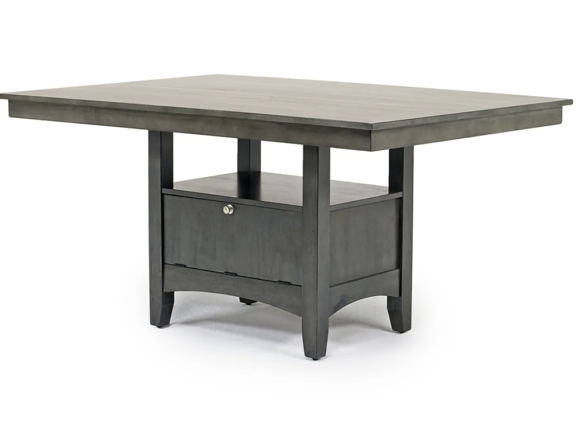 Miami Adjustable Dining Table In Gray