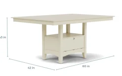 Miami Adjustable Dining Table In Gray