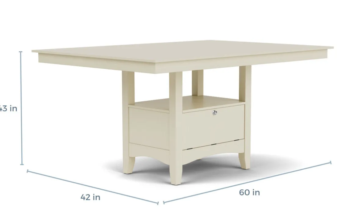 Miami Adjustable Dining Table In Gray