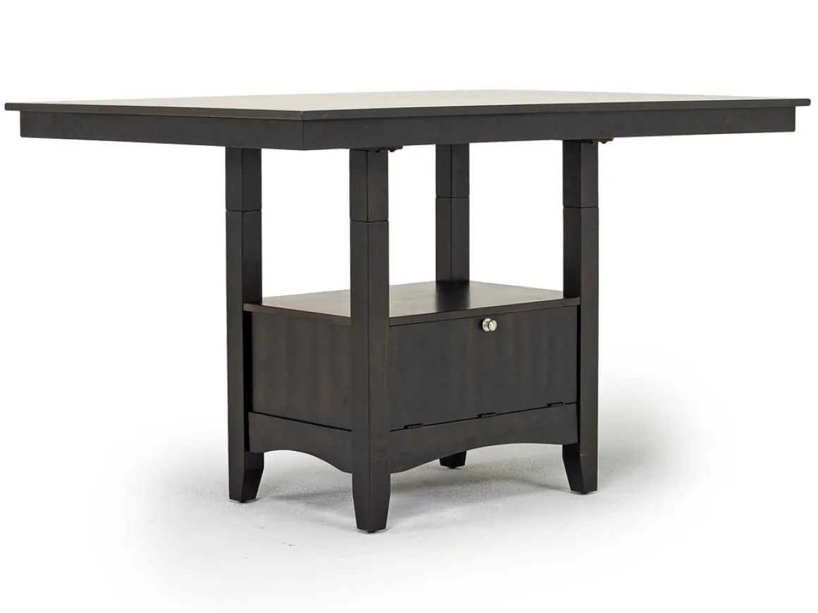 Miami Adjustable Dining Table In Gray