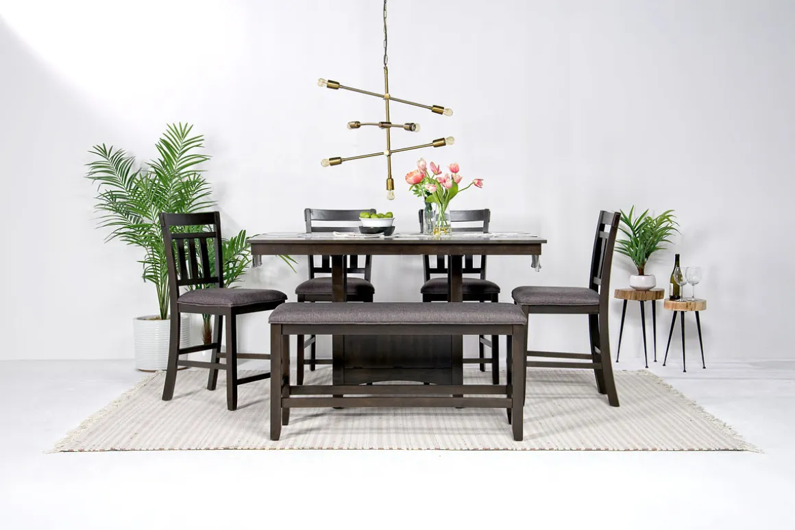 Miami Adjustable Dining Table In Gray
