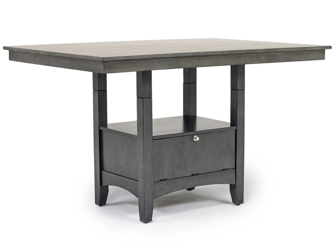 Miami Adjustable Dining Table In Gray