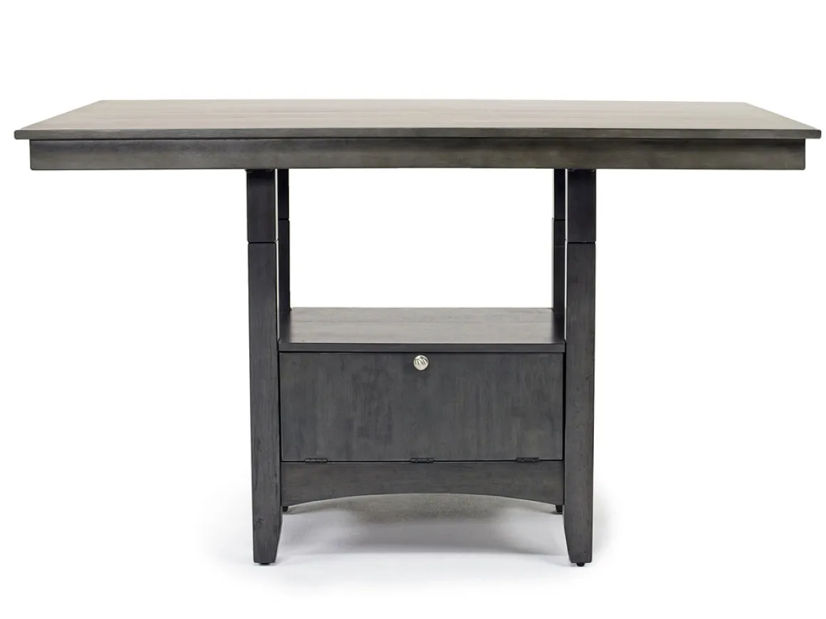 Miami Adjustable Dining Table In Gray