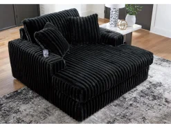 Midnight Madness Chaise In Onyx