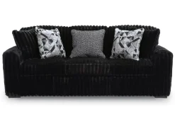 Midnight Madness Sofa & Loveseat In Onyx