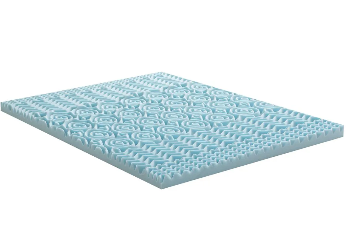 Mlily 3 Inch Gel Infused 5 Zone Mattress Topper, Twin