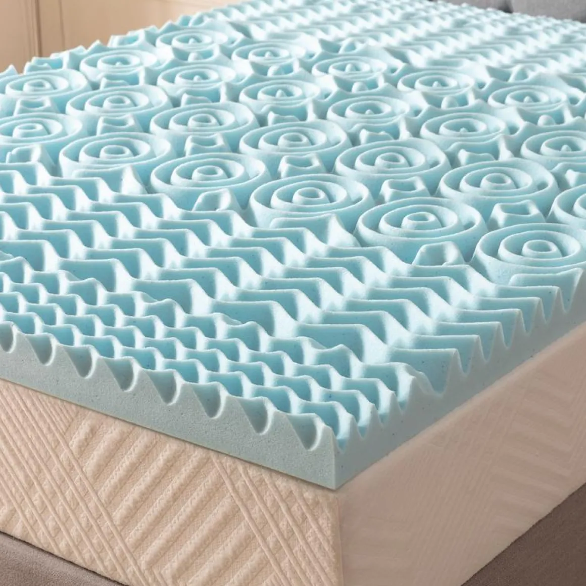 Mlily 3 Inch Gel Infused 5 Zone Mattress Topper, Twin