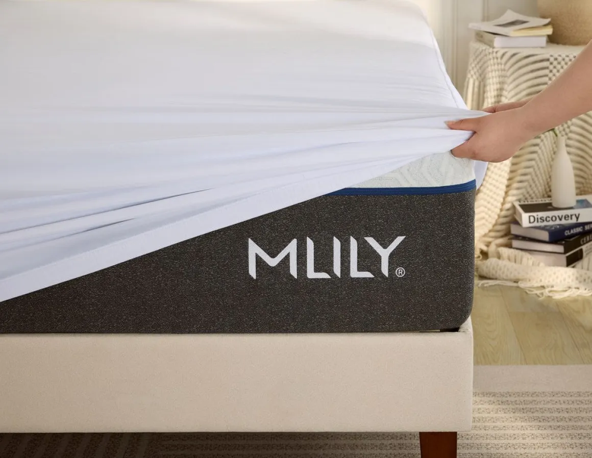 Mlily 5-Sided Rayon Bamboo Mattress Protector, Twin