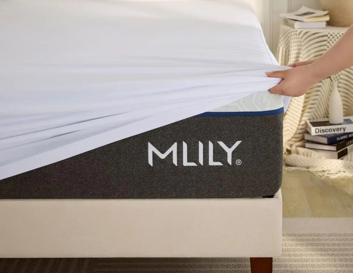 Mlily 5-Sided Rayon Bamboo Mattress Protector, Twin