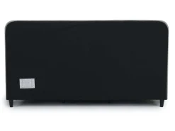 Modern Upholstered Panel Bed In Sand, Twin