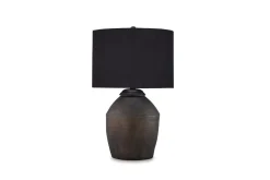 Naareman Table Lamp In Metallic Black