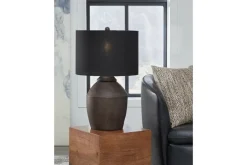 Naareman Table Lamp In Metallic Black